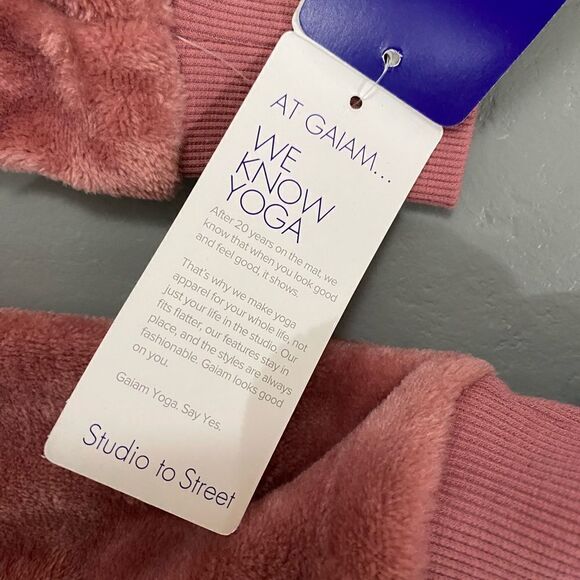 GAIAM | Dusty Pink Cowlneck Fleece Sweatshirt - Picture 3 of 11